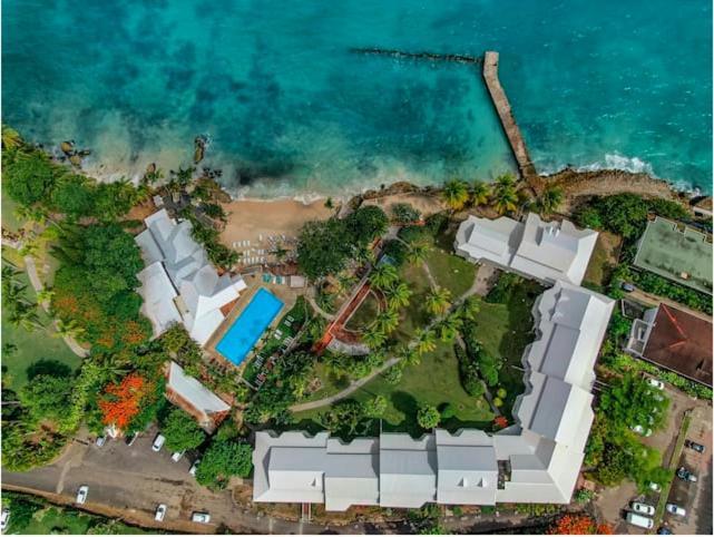 Beau Studio Lumineux Vue Mer Acces Plage Et Piscine Le Gosier  Eksteriør bilde